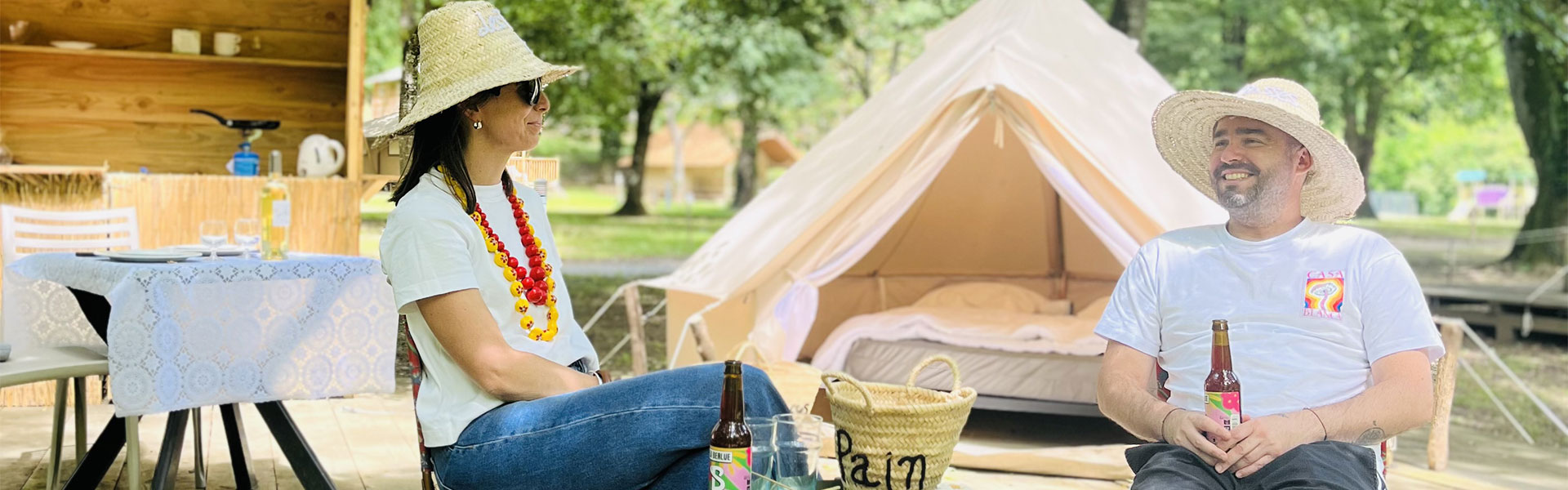 Stay in a Glamping tent in Occitania